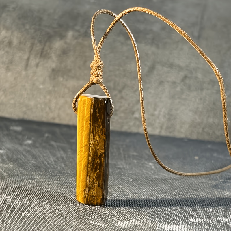 Women's Handcrafted Bohemian Natural Blue-Veined Stone Necklace